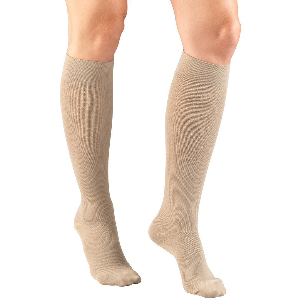 Truform Compression Socks, 15-20 mmHg, Women's Dress Socks, Knee High ...