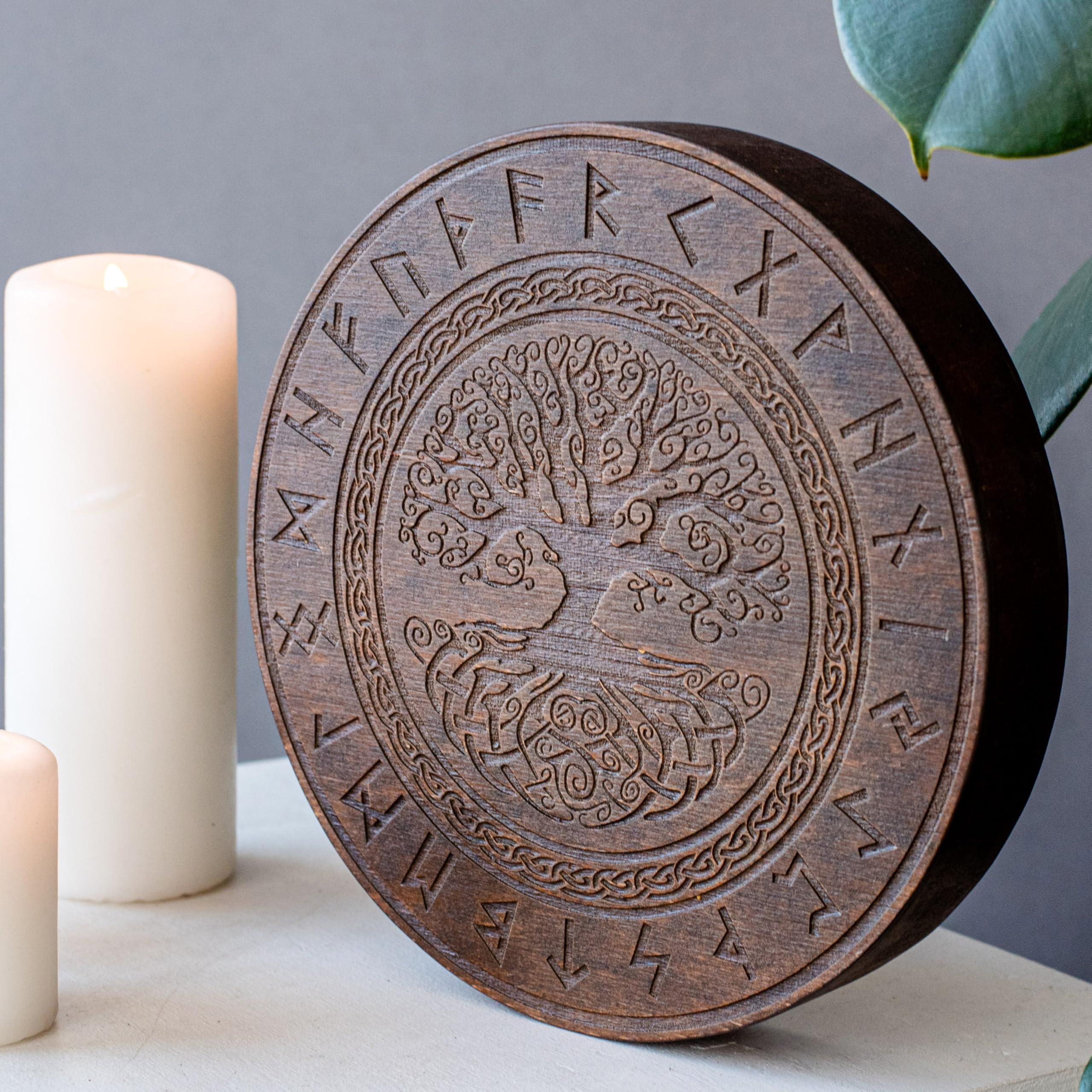Rain Disk for relax and healing, soft sound of water, great sound therapy tool, wooden body, simple in use and producing a pleas