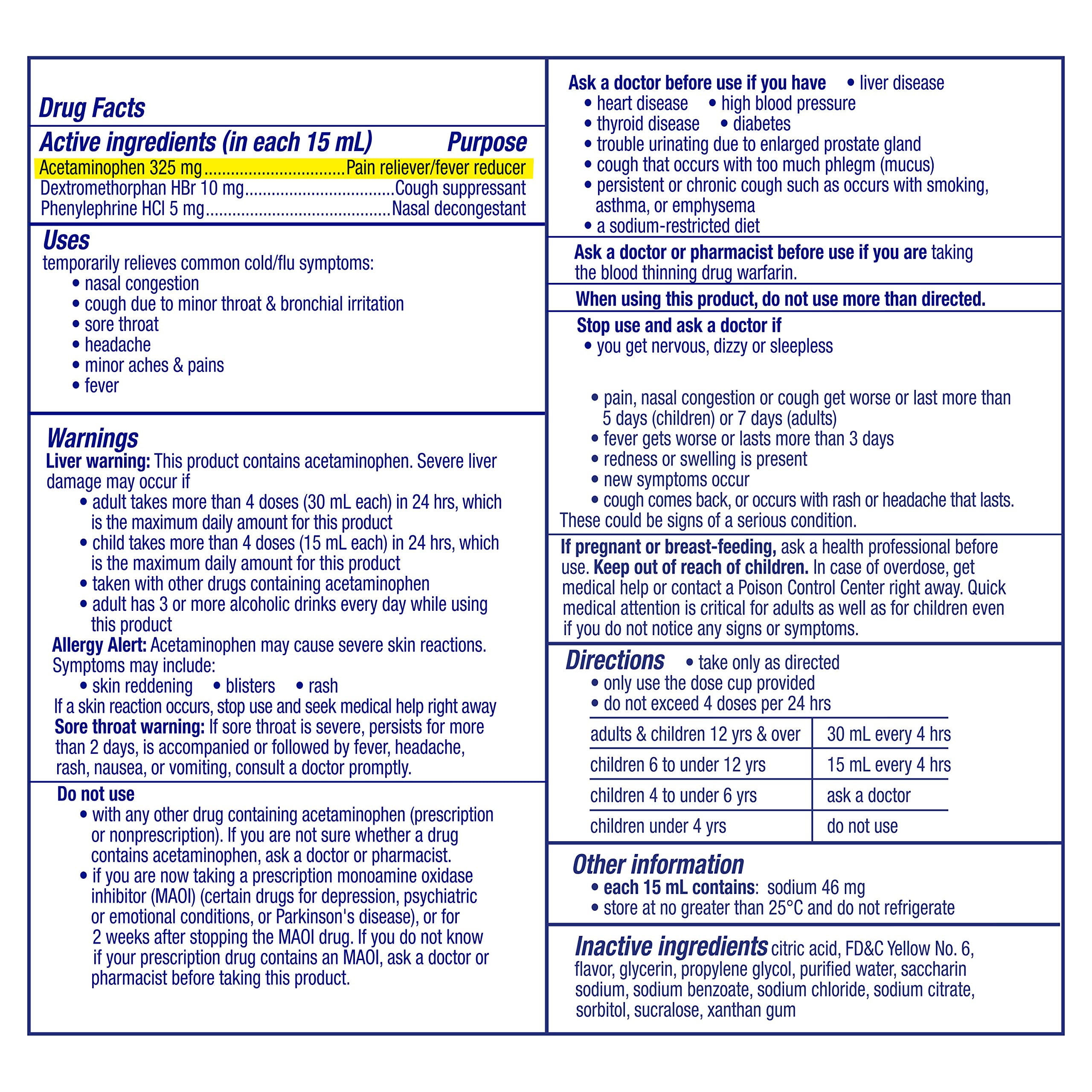 Vicks DayQuil Cold and Flu Relief Liquid Medicine, Non-Drowsy Powerful Multi-Symptom Daytime Relief for Headache, Fever, Sore Th