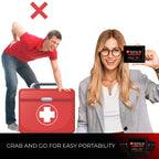 Portable Travel Size First Aid Kit - 10 Pack | Perfect for Home, Office, Car, School, Business, Travel, Hiking, Hunting, and Out
