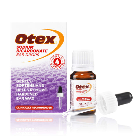 Otex Sodium Bicarbonate Drops for Hardened Ear Wax, 10ml