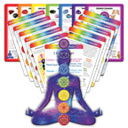 Deck of Chakra Healing Cards Helps Restore and Balance Your Energy with Meditations, Affirmations, Chakras Chart, Aromatherapy,