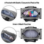 Trunab Home Health Nurse Bag Empty, Portable Medical Supplies Shoulder Bag for Hospice, Home Visit, Hospital Interns, Grey, Bag
