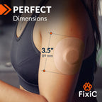 Fixi? Sensor Covers 25 Pack 3 1/2 - Perfect Freestyle Adhesive Bandages for Libre 1, 2, 3 & Plus - G7 & Stelo - Guardian - Water