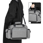Trunab Home Health Nurse Bag Empty, Portable Medical Supplies Shoulder Bag for Hospice, Home Visit, Hospital Interns, Grey, Bag