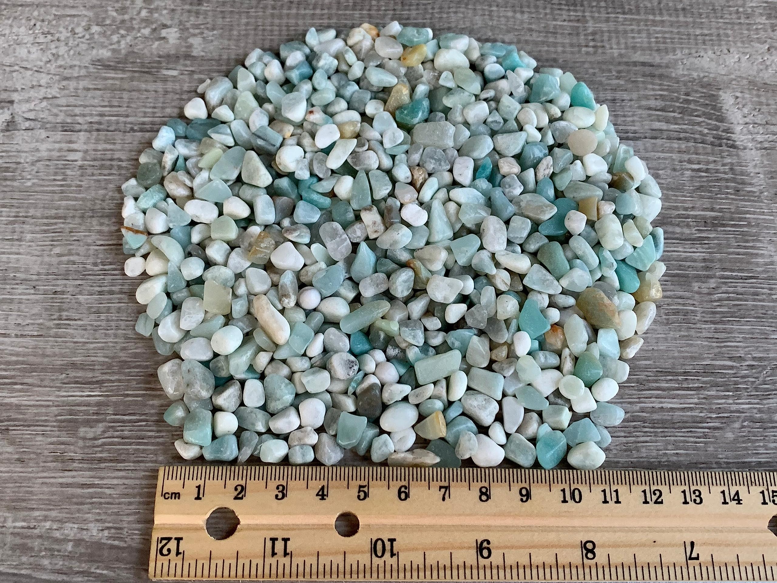 GAF TREASURES 2 oz Lot Natural Semi Tumbled Gemstone Chips, Crushed Mini Crystals, Undrilled Crystal Chips (Ruby Zoisite)
