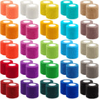 BQTQ 50 Rolls Self Adhesive Bandage Wrap 2 inch Bandage Tape Self Adherent Wrap Colorful Bandages Self Adhesive Wraps Stretch Ba
