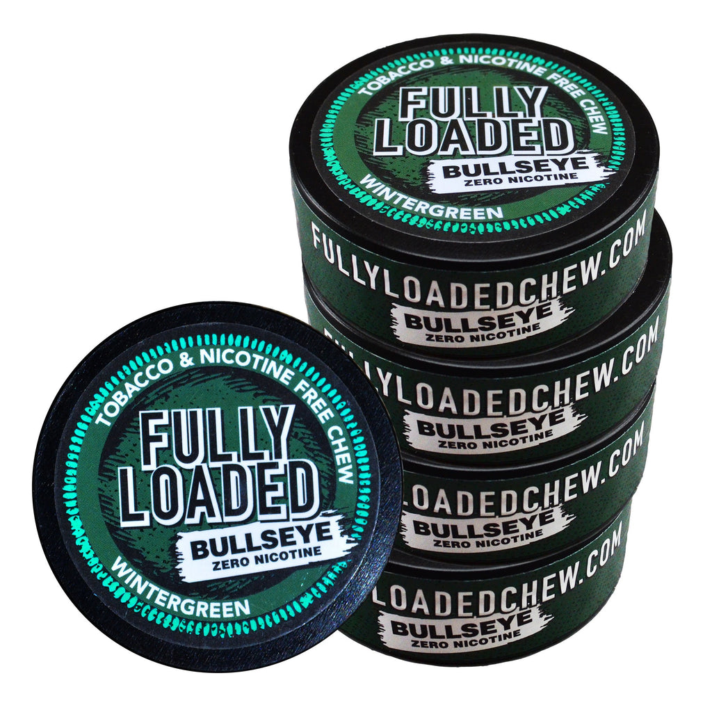 Fully Loaded Chew - 5 Pack - Tobacco and Nicotine Free Wintergreen Flavored Chew