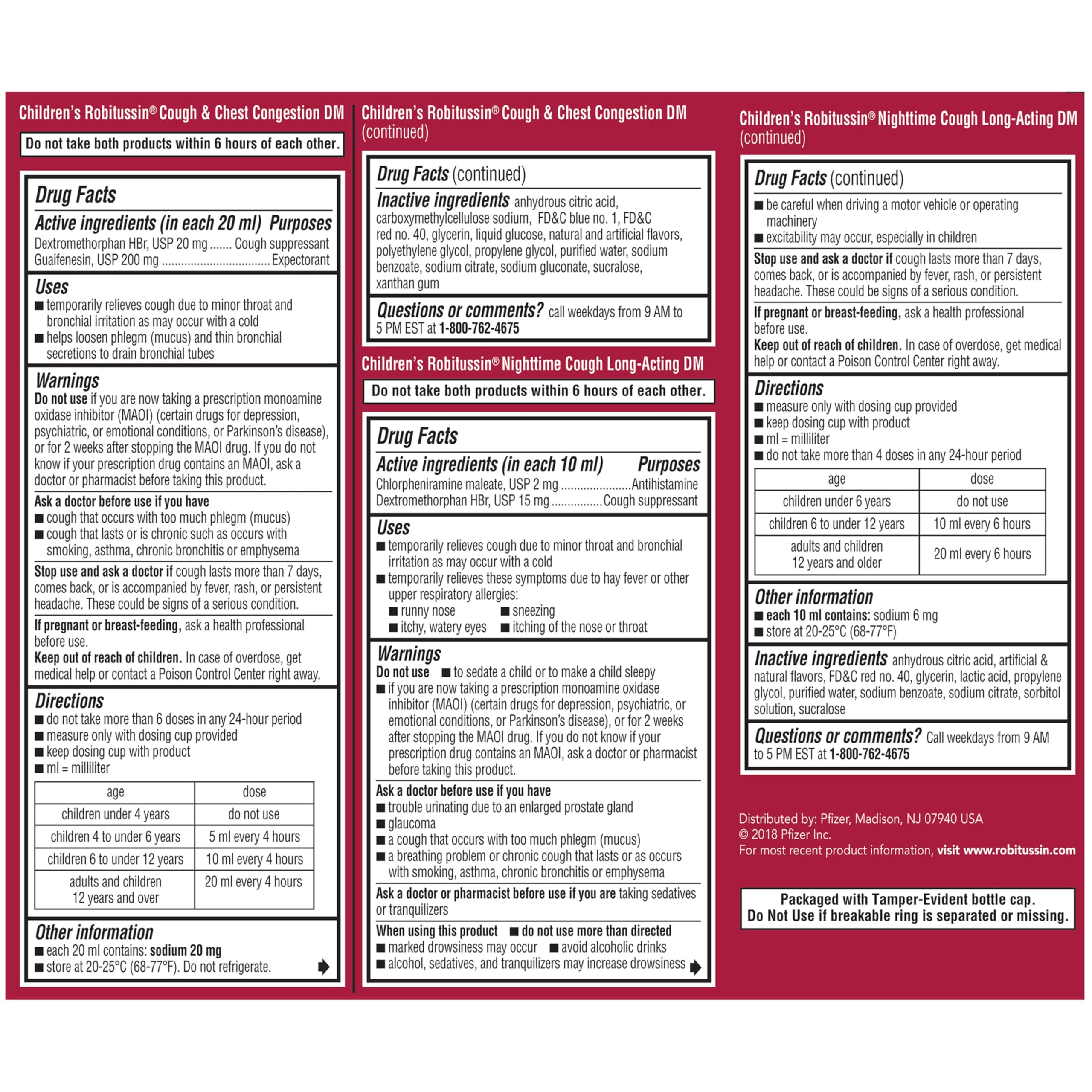Childrens Robitussin DM Day and Night Cough Relief Value Pack, Cough Medicine, Grape/Fruit Punch Flavor - 4 Fl Oz x 2