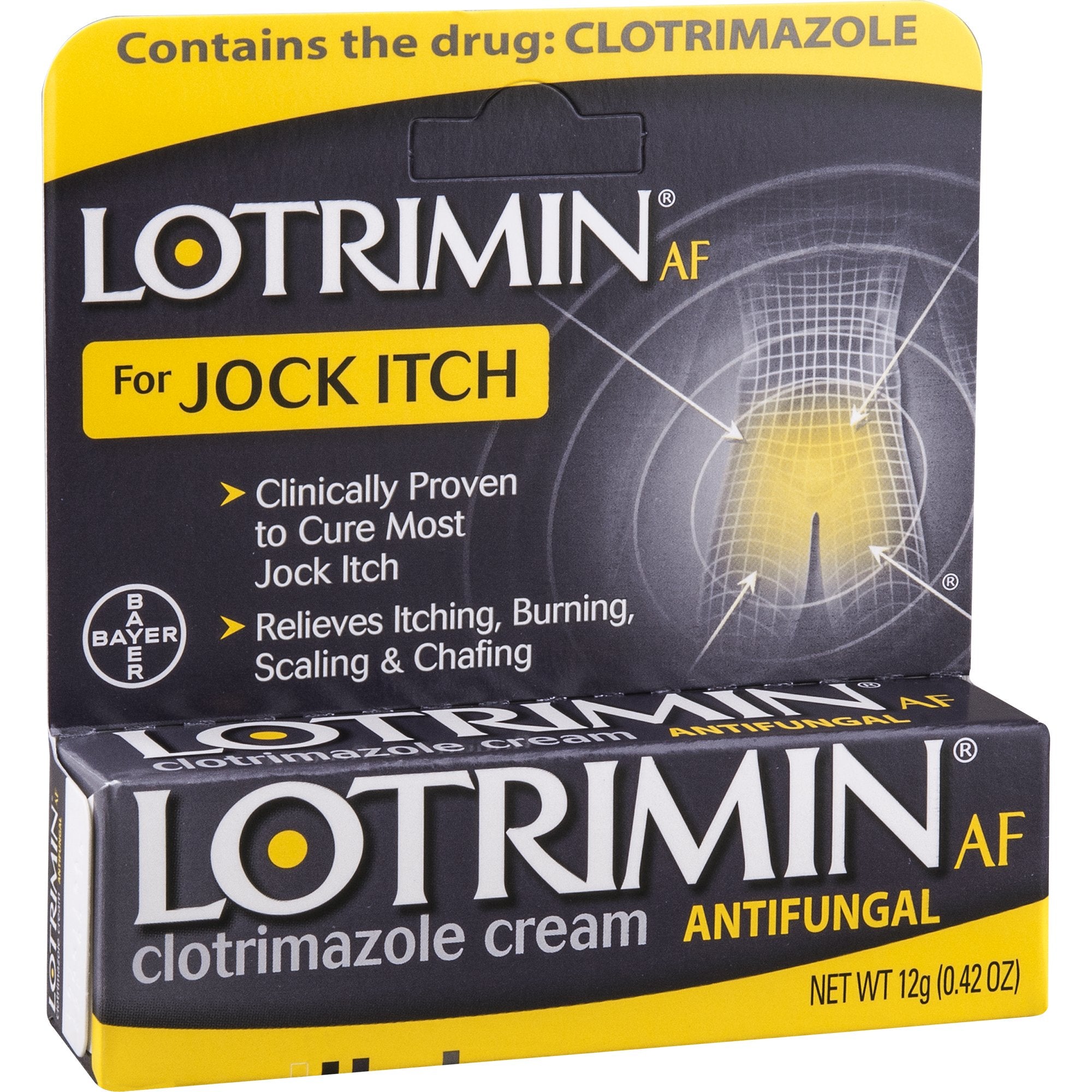 Lotrimin AF Jock Itch, Jock Itch Cream, 0.42 Ounce (Pack of 1) (Packaging May Vary)