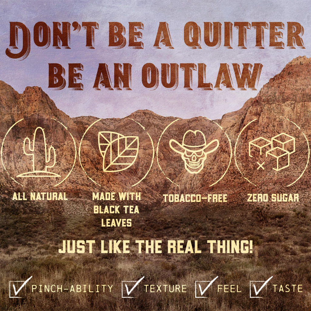 Outlaw Original NiC-Safe Fat Cut - 6 Pack - Tobacco & Nicotine Free Chew
