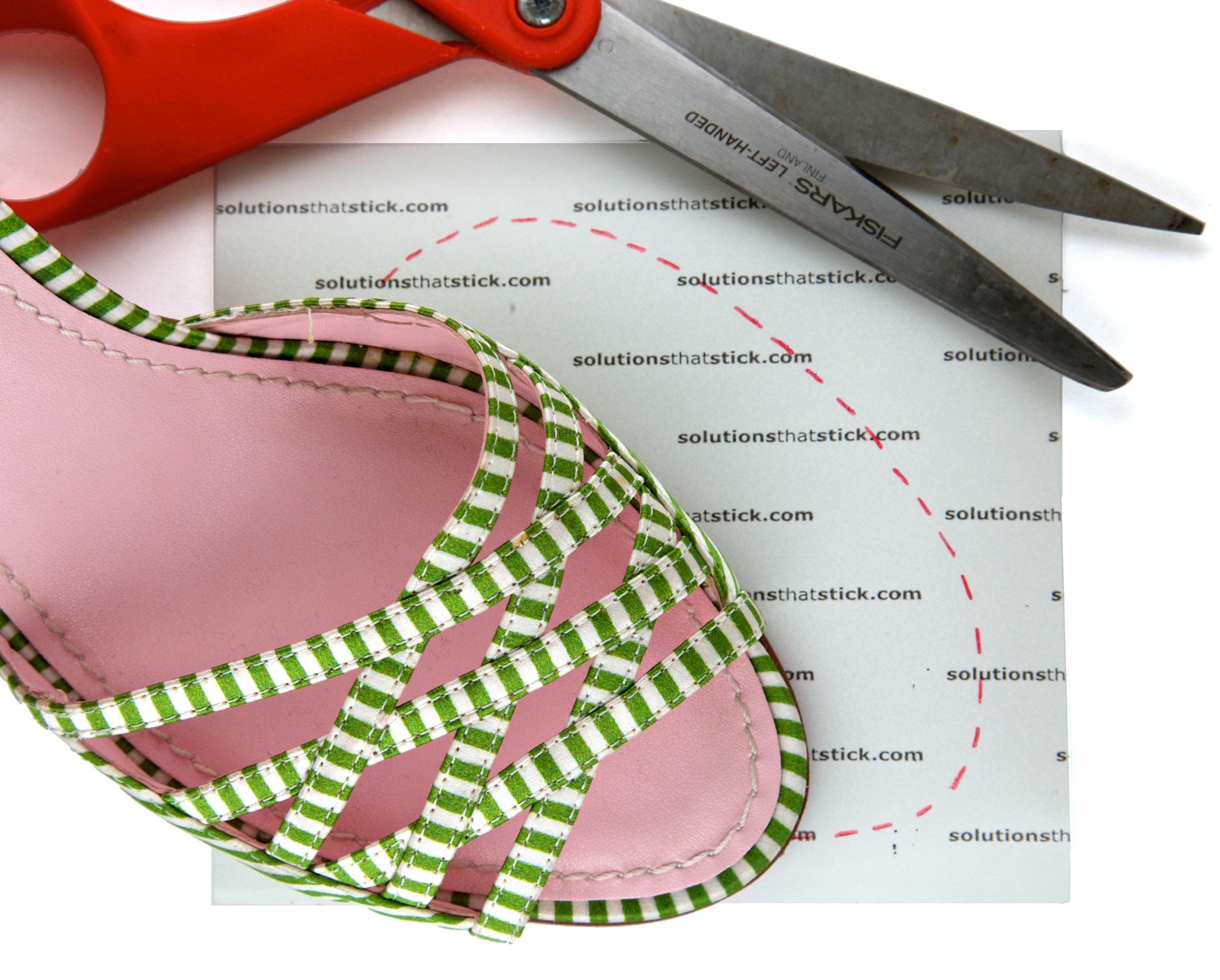 Fashion First Aid Sticky Bottoms: removable sole protectors, clear (4 pieces small: 4 x 5 inches)