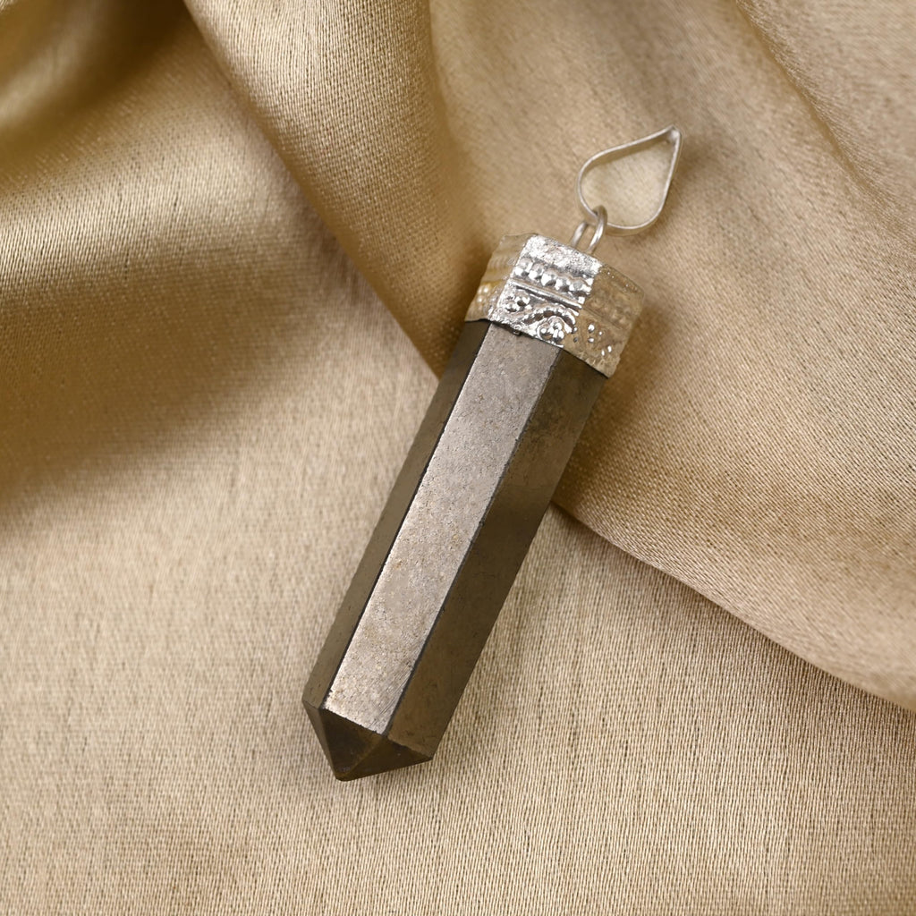 Sugandha Wellness Pyrite Healing Crystal Necklace - Abundance & Luck Magnet. Prosperity, Wealth & Protection. Jewelry Gift for Y
