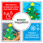 GAMAGO Xmas Tree Heating Pad & Pillow Huggable - Microwavable Heat Pad for Cramps, Aches & Anxiety Relief - This Adorably Cute H