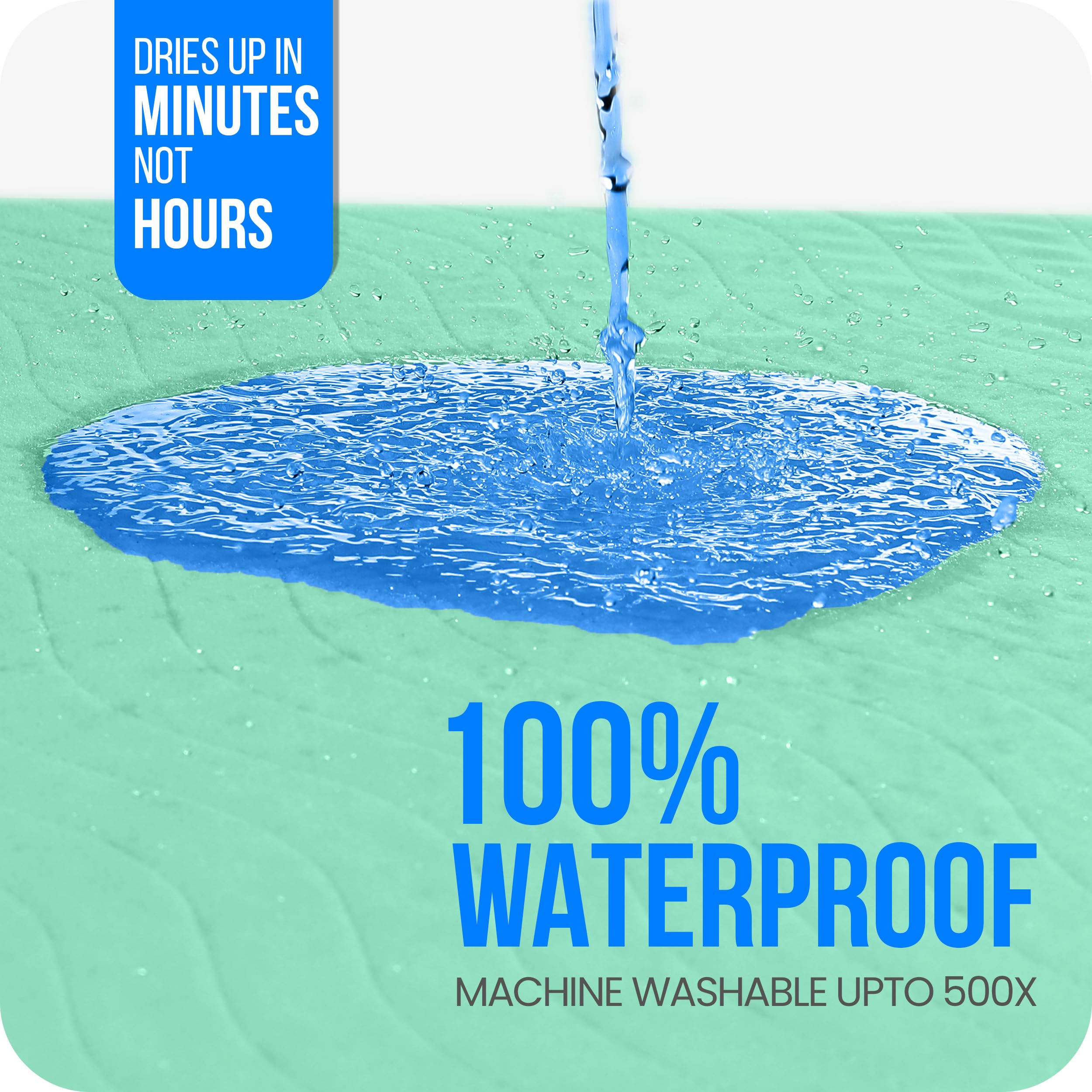 Utopia Bedding Washable Pee Pads for Dogs 34 x 52 (Pack of 4), Waterproof Incontinence Bed Pads for Adults, Elderly and Kids, He