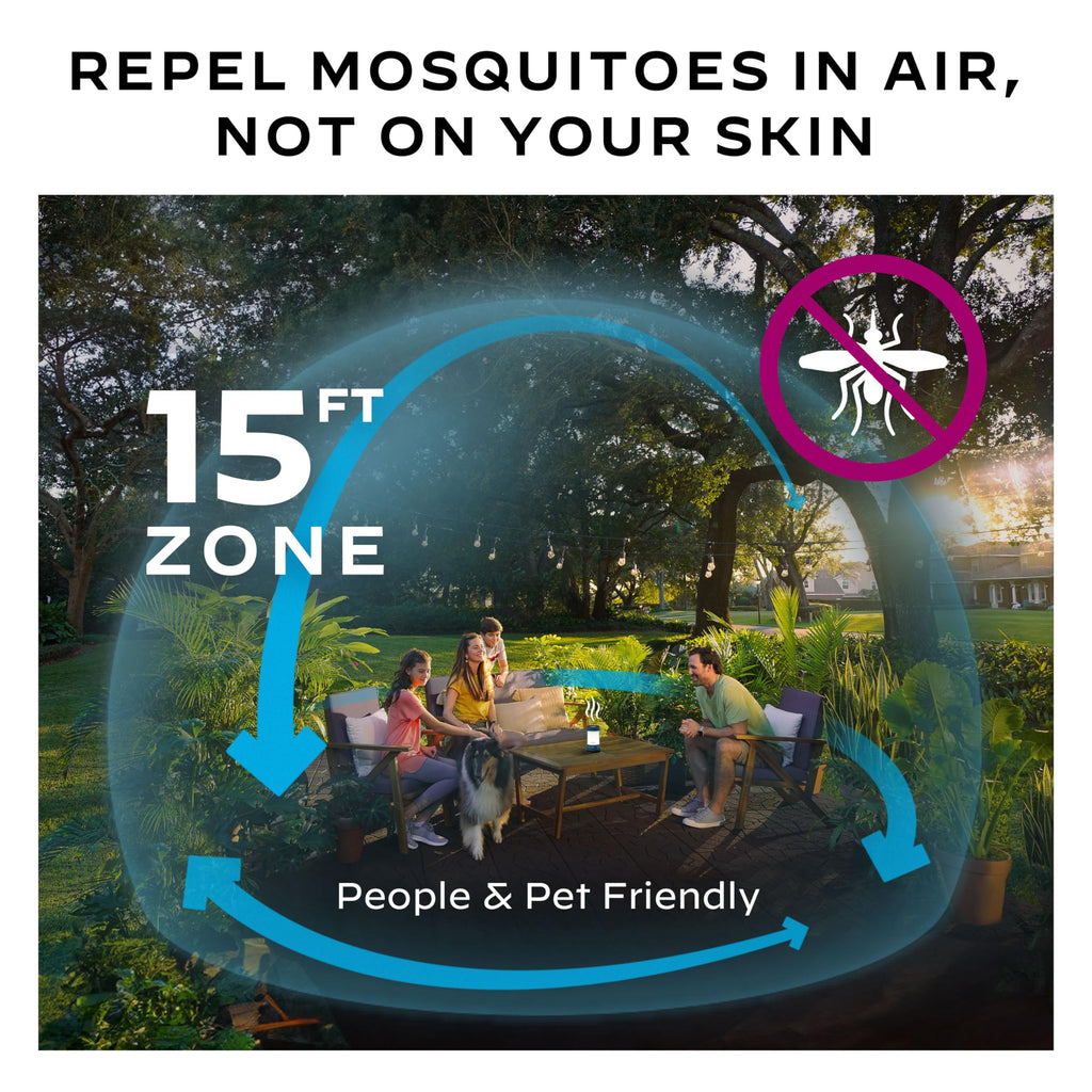 Thermacell Effective Mosquito Repellent LED Lantern for Camping, Includes 12-Hour Refill, No Spray, No Candle Flames, Bug Spray
