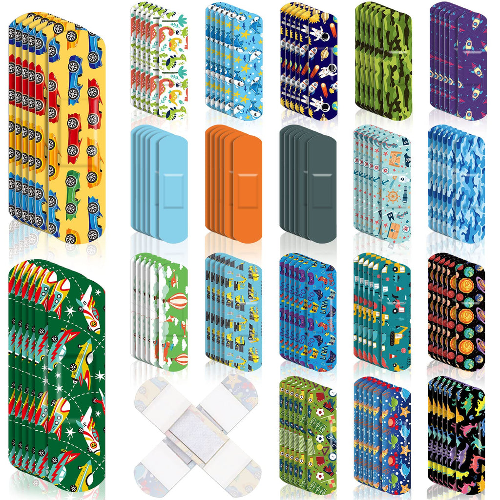 120 Pcs 20 Styles Kids Bandages Bulk Cute Cartoon Flexible Bandages Waterproof Breathable Bandages Strip Protect Cuts and Scrape