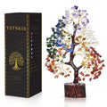 YATSKIA 7 Chakra Tree of Life, Crystals and Healing Stones, Birthday Gifts for Women - Crystal Tree for Positive Energy, Home Of