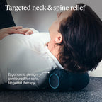 TheraGun Therabody WaveDuo - Ergonomically Contoured Foam Roller - Bluetooth Enabled Muscle Roller for Your Back, Neck & Spine w