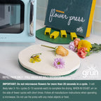 Wool Pad and Cotton Liner Refills for 10 Inch Round Grun Garden Microwave Flower Press Kit (2 Wool Pads and 10 Cotton Liners)