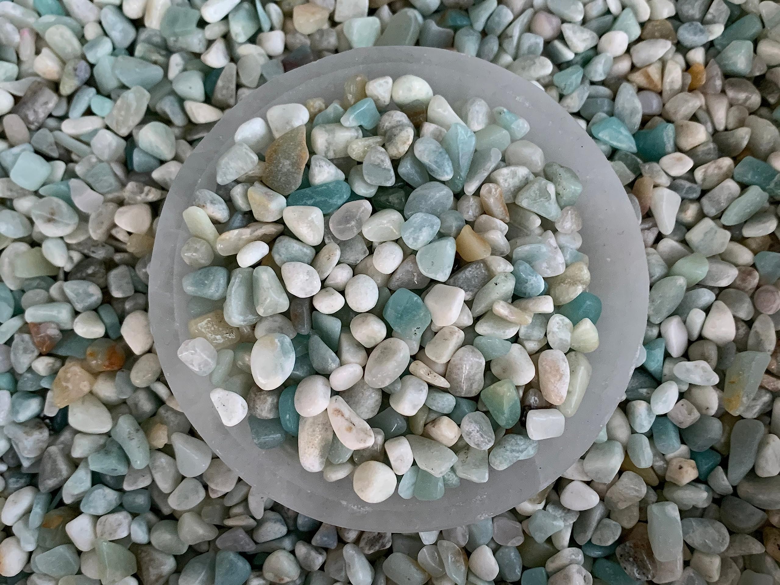GAF TREASURES 2 oz Lot Natural Semi Tumbled Gemstone Chips, Crushed Mini Crystals, Undrilled Crystal Chips (Ruby Zoisite)