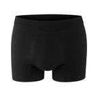 PROTECHDRY Washable & Reusable Urinary Incontinence Cotton Boxer Brief Underwear for Men, Black Large