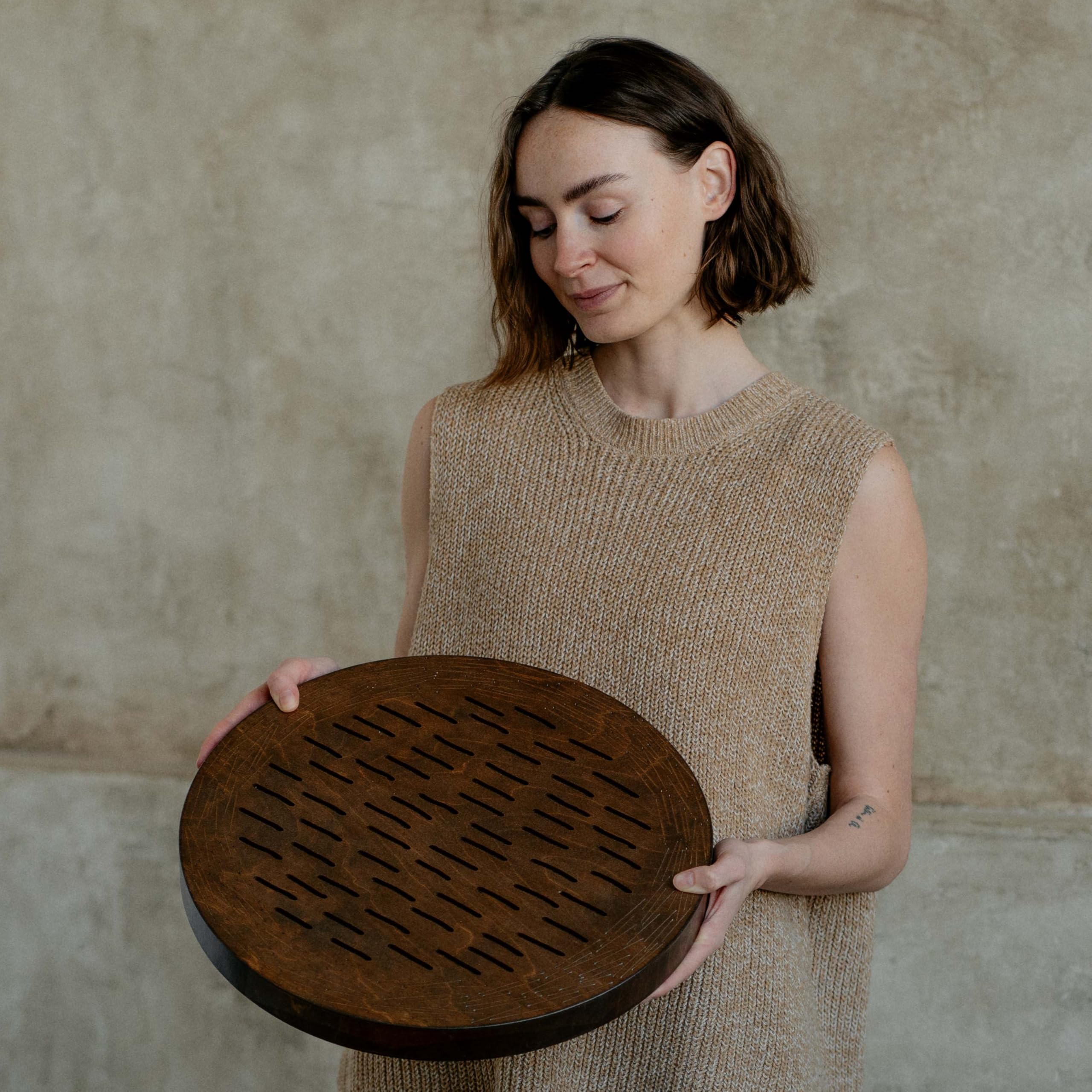 Rain Disk Water-Fall 16 inch | Sound Healing Instrument | Relaxing Water Sound | Ocean Drum | 60 Seconds Long Meditative Sound