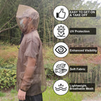 Aventik No-See-Um Mesh Mosquito Jacket for Outdoor, Multiple Sizes to Fit Everyone Stay Safe and Cool UV Resistant 3D Structure