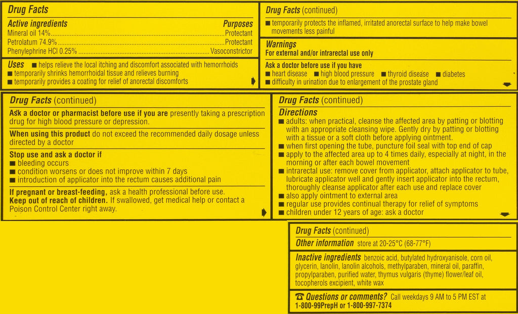Preparation H Hemorrhoidal Ointment (1 Ounce Tube)