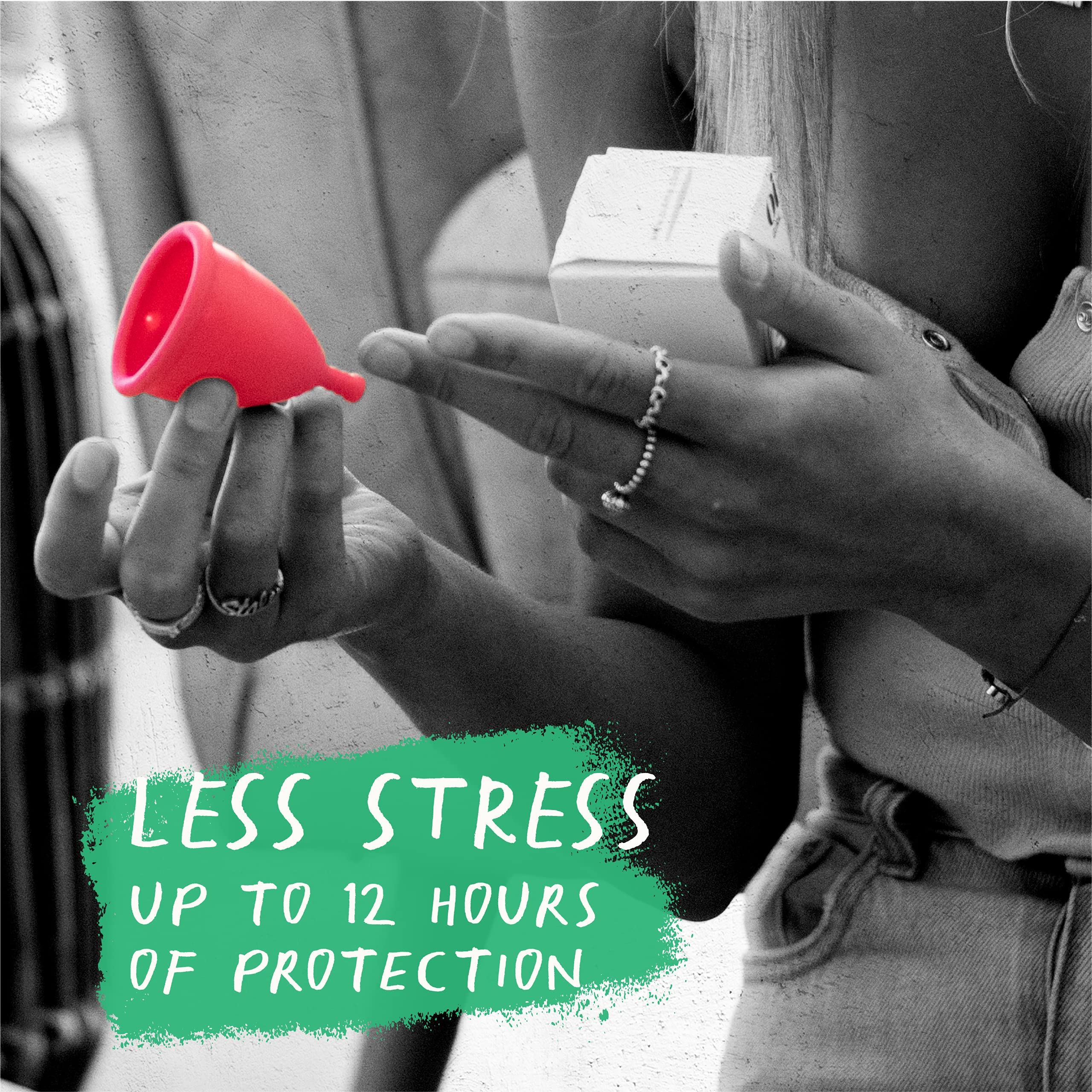 Oi | Organic Initiative - Menstrual Cup | Medium - Adult, Wear for 8 hrs | Reusable, Leak Free (25 ml) - Tampon and Pad Alternat