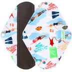 wegreeco Charcoal Reusable Menstrual Pads for Women - Reusable Sanitary Pads | Reusable Panty Liners | Soft Cloth Menstrual Pads