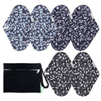 wegreeco Reusable Sanitary Pads - Cloth Sanitary Pads | Light Incontinence Pads | Reusable Menstrual Pads - 1 Cloth Mini Wet Bag