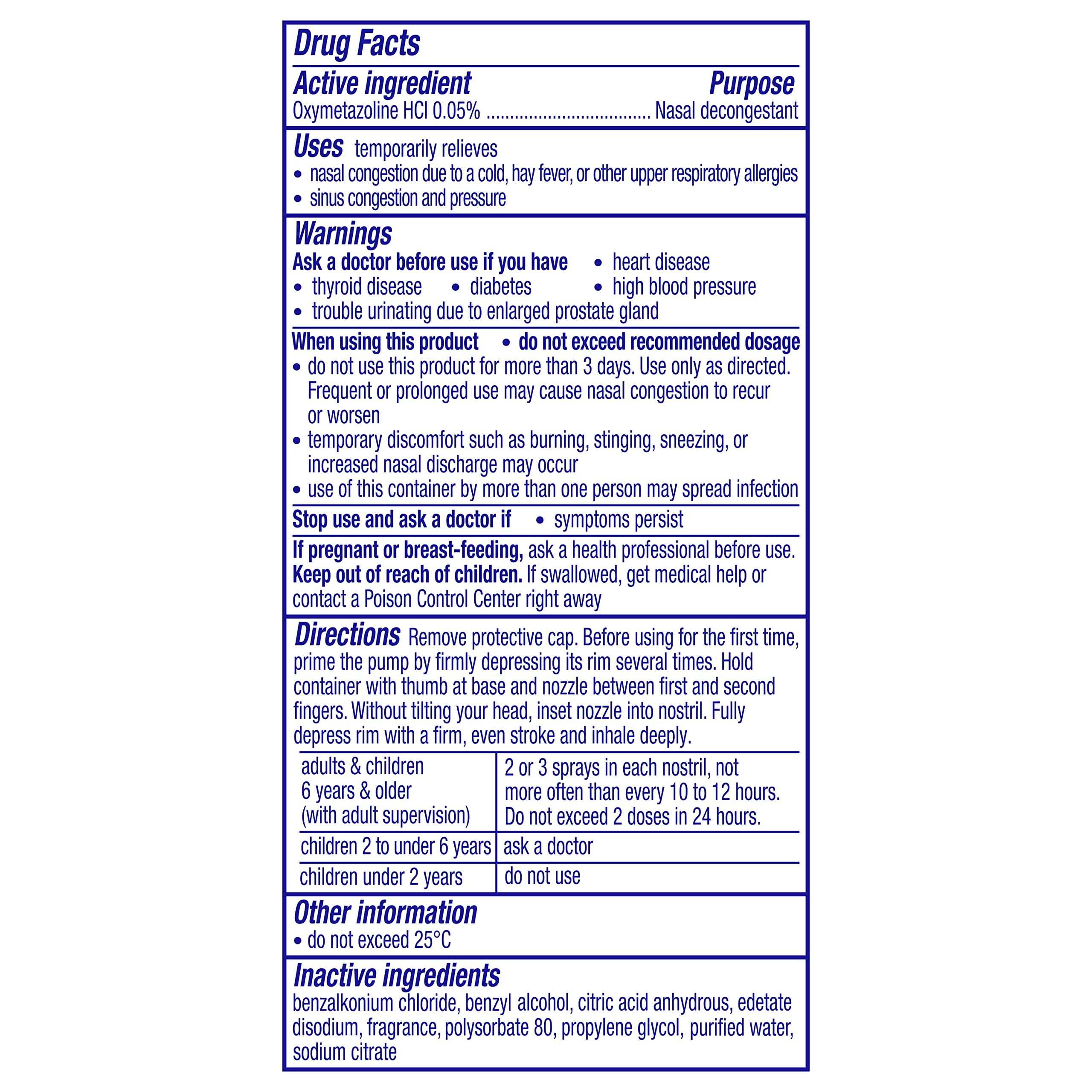 Vicks Sinex SEVERE Nasal Spray with VapoCOOL, Soothing Vicks Vapors, Decongestant Medicine, Relief from Stuffy Nose due to Cold