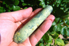 Charged 4 Serpentine Crystal Massage Wand + Selenite Charging Heart Included (Stimulate Kundalini Energies/Remove Chakra BLOCKAG