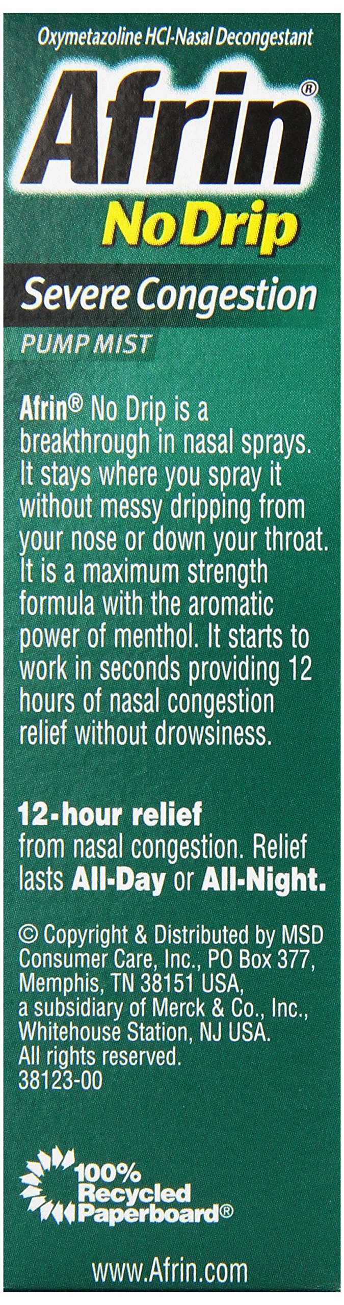 Afrin No Drip Severe Congestion Pump Mist 15 mL