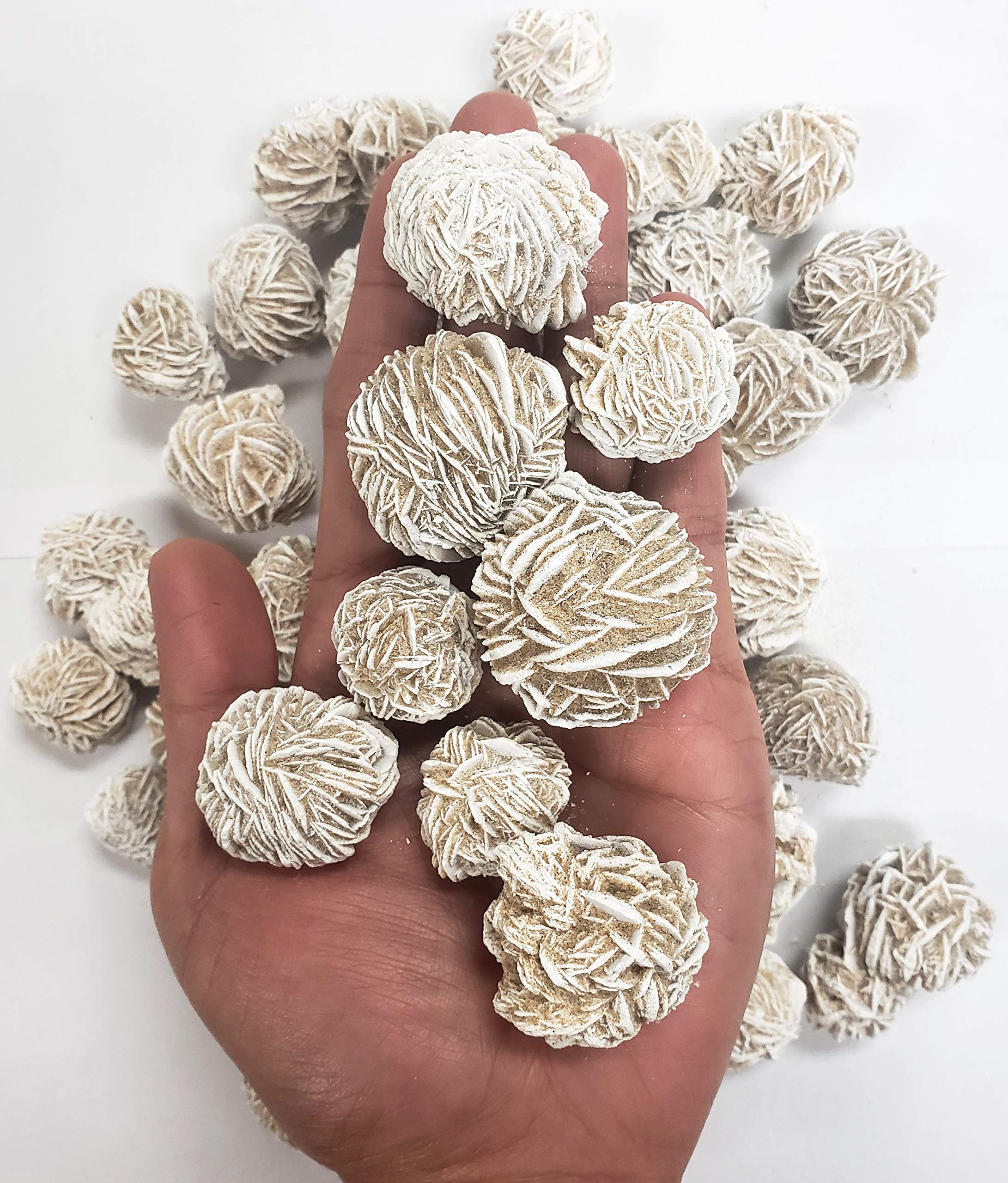 MINERALUNIVERSE 1/2 LB Desert Rose Selenite Crystal Stone - Natural Crystal Healing Stones - Gypsum Love Stone Sand Rose