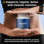 Detoxify Polisorb Digestive Tract Cleanse - Silicon Dioxide Detox Drink for Gut Health, Stomach Comfort & Cleansing, Mixes with