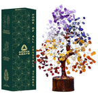 ANAYA AGATE 7 Chakra Healing Crystal Tree, Gift for Women and Mom, Handmade Crystal Tree of Life for Good Luck Gifts, Positive E