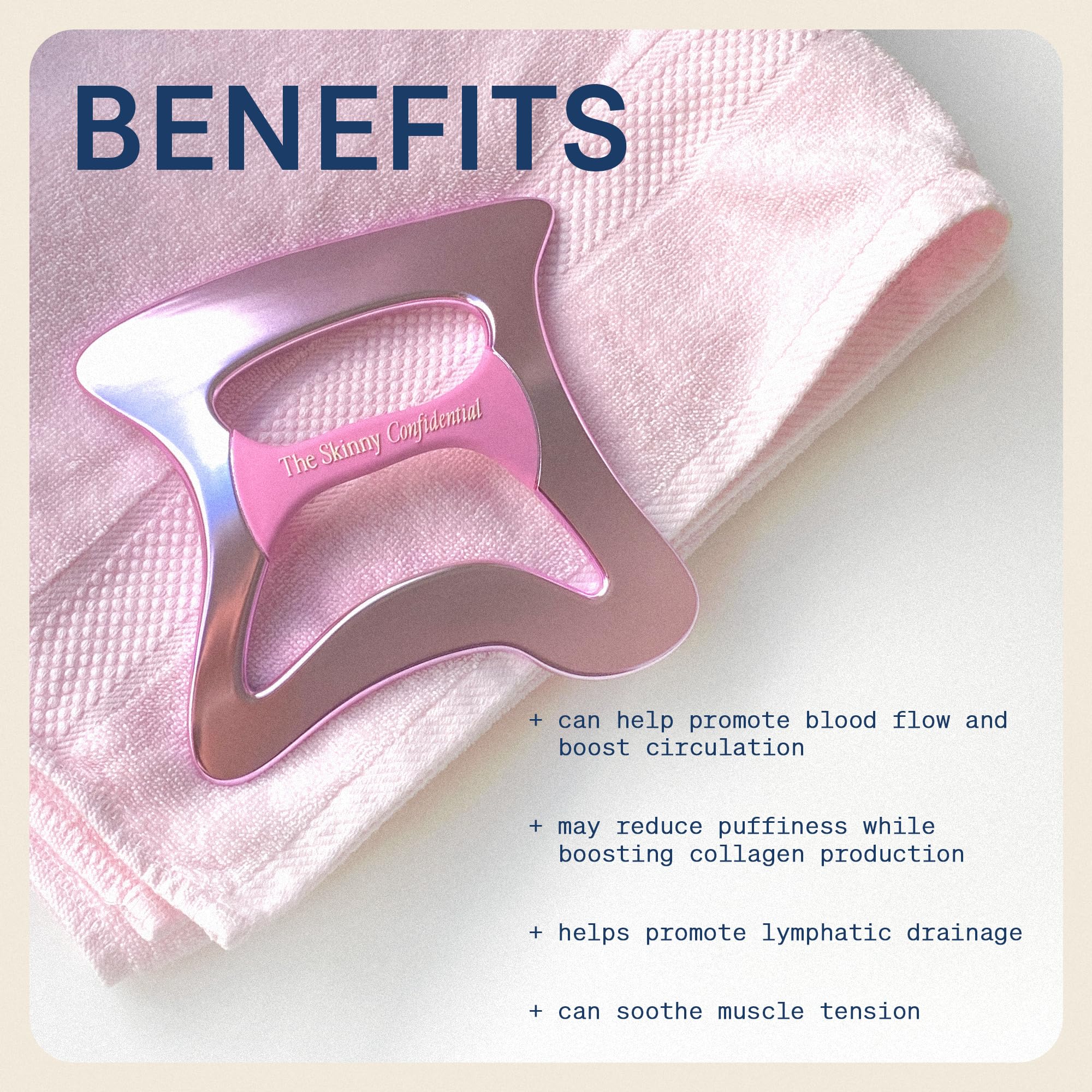 The Skinny Confidential Le Spoon Body Sculpting Tool - Muscle Scraper & Body Sculptor Massage Tool - Full-Body Treatment for Blo