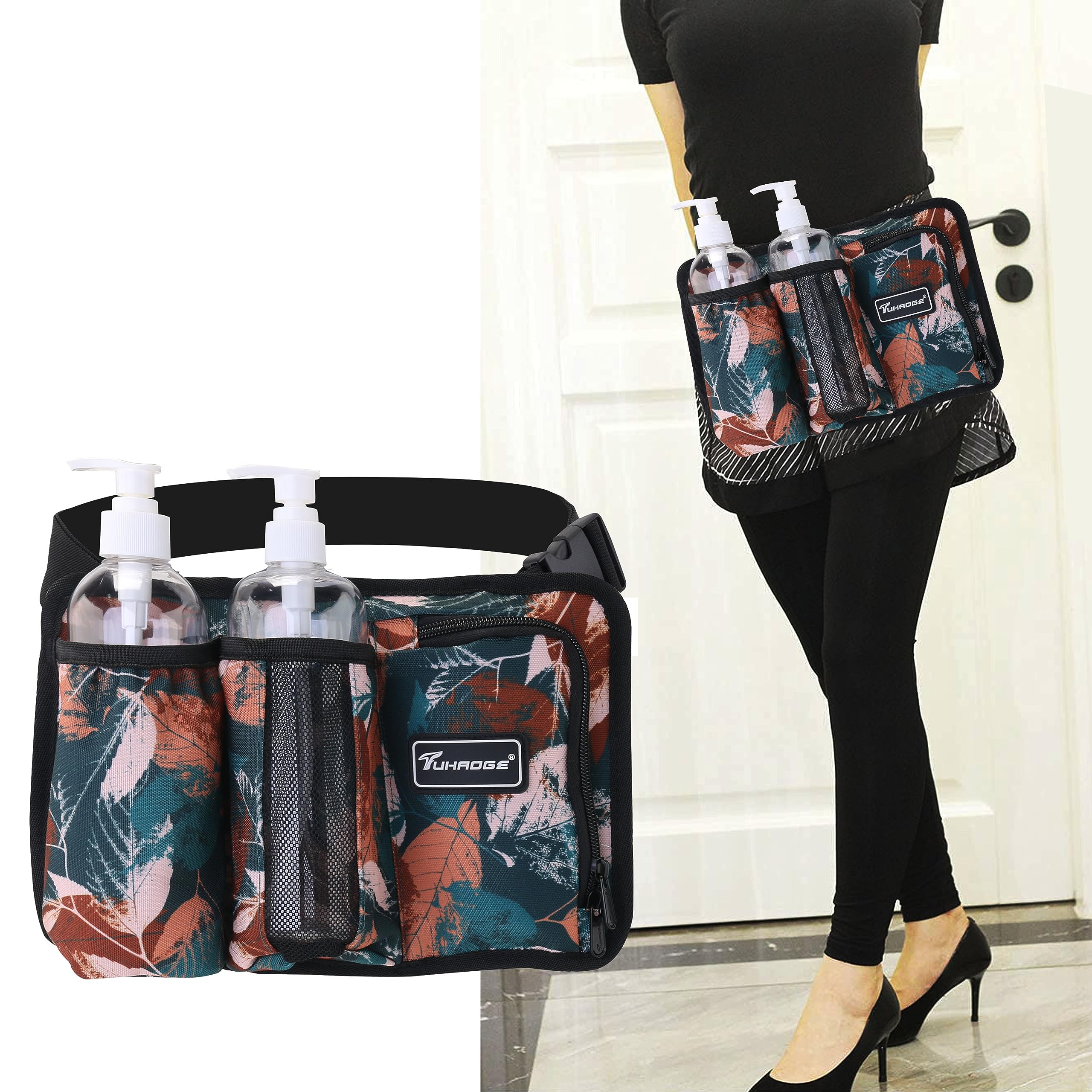 Massage Bottle Bag Massage Oil Holster Lotion Holster Massage Therapist Massage Oil Holster Massage Lotion (TH3kd- YellowShuYe)