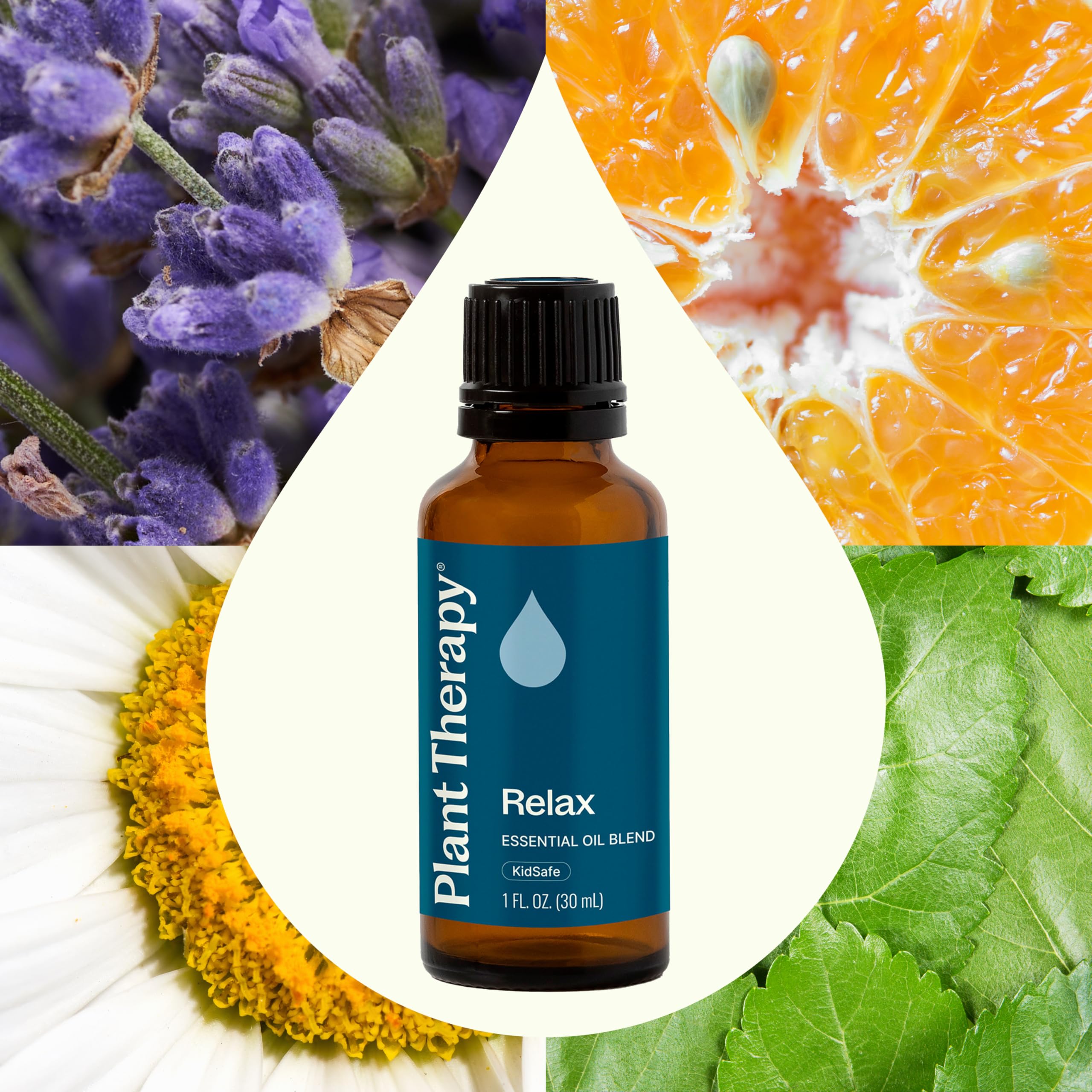 Plant Therapy Relax Essential Oil Blend 100% Pure, Undiluted, Natural Aromatherapy, Therapeutic Grade 30 mL (1 oz)