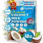 20oz Coconut Milk Powder, 100% Natural, Unsweetened, Perfect for Cake, Coffee, Tea, Creamer Alternative, No Additives, No Gluten, Vegetarian.