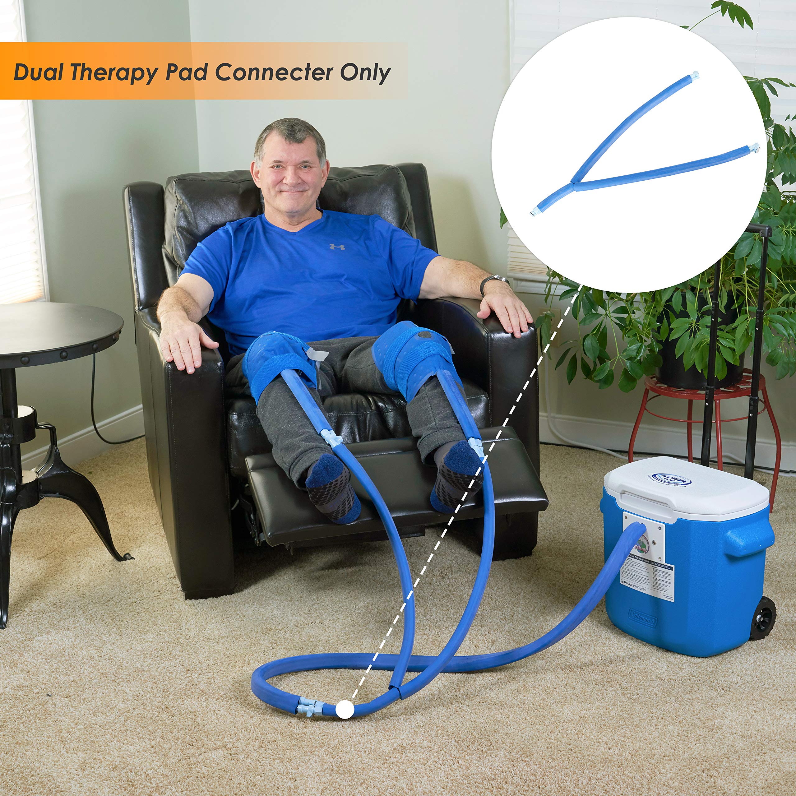 Active Ice Dual Therapy Pad Connecter for Two Polar Products Therapy Pads. Use only with The Polar #AIS Therapy System.