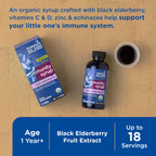 Mommys Bliss Organic Elderberry Syrup & Immunity Boost With Vitamins, Prebiotics & Echinacea for Kids & Adults 1 yr+, 3 Fl Oz