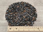GAF TREASURES 2 oz Lot Natural Blue Tiger Eye Semi Tumbled Gemstone Chips, Crushed Mini Crystals, Undrilled Crystal Chips (Blue