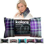Microwavable Heating Pads for Winter Warmth, Back, Stomach & Head Comfort - Kalore Soft Cotton Tartan Neck Wrap - Even Heat Dist