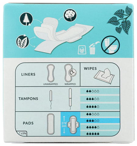 NATRACARE Pads Ultra with Wing Super 12 Count, (1 Pack) (29262)