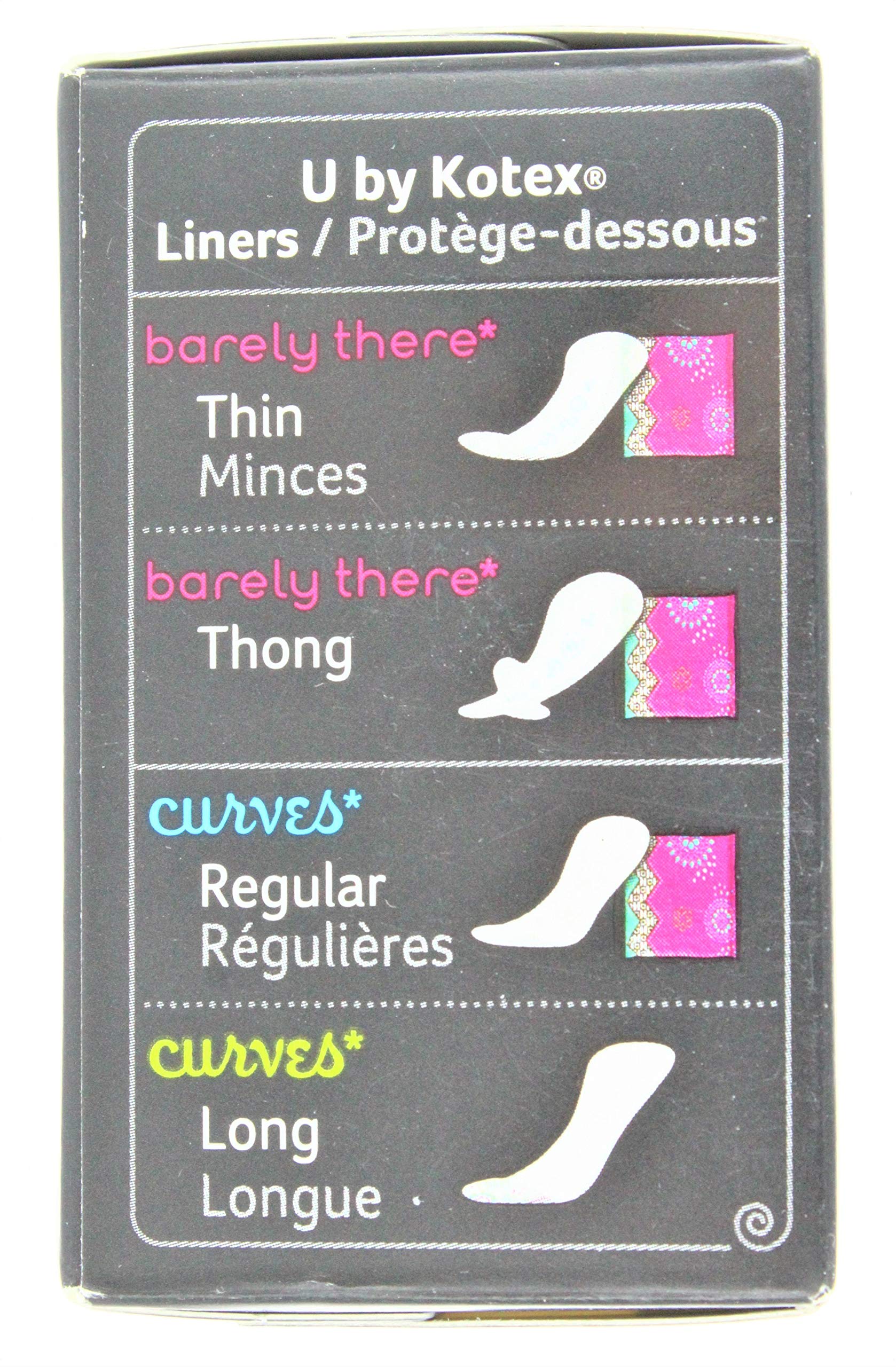 Kotex U Barely There Liners, Thin, 18 ct. (PACK OF 2) (2)