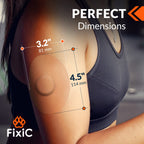 Fixic Freestyle Adhesive Patches 25 PCS - Good for Libre 1, 2, 3 & Plus - G7 & Stelo - Guardian - Waterproof Adhesive Bandages -