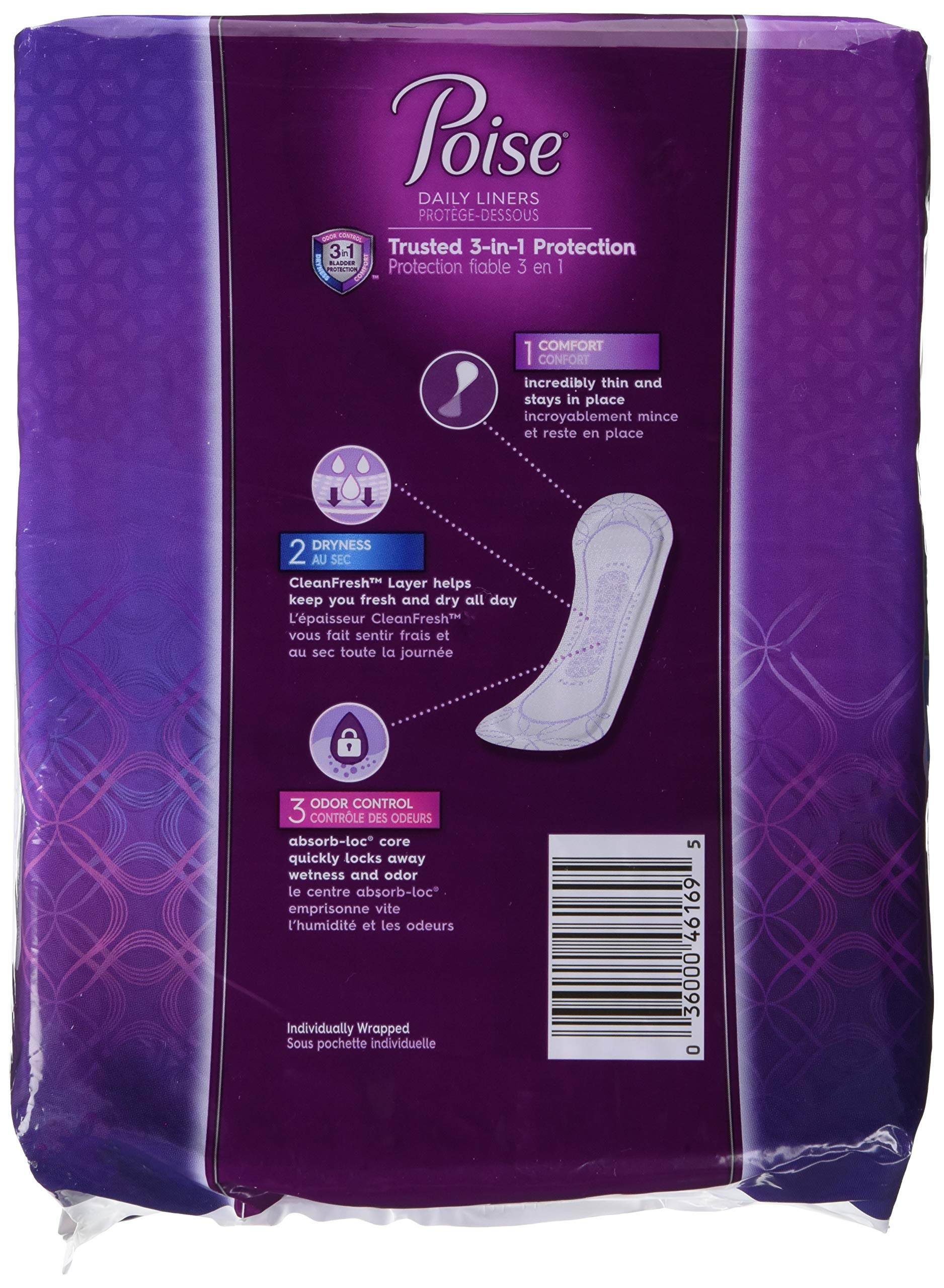 Poise Poise Incontinence Panty Liners, Very Light Absorbency, Long, 81 Count, Long, 81 Count